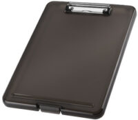 helit Porte-bloc avec compartiment "the clip", A4, gris