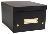 EXACOMPTA Boîte de rangement Neo Deco, A3+, noir