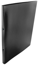 kangaro Classeur à anneaux, 2 anneaux, PP, A4, noir