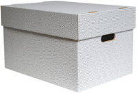 SMARTBOXPRO Boîte de rangement, grand, blanc/gris