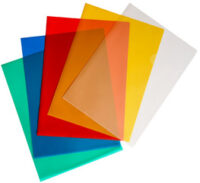 pavo Pochette coin, A4, PP, 0,12 mm, grainé, coloré