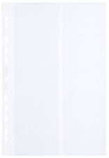 Oxford pochette pour cartes de visite,format A4, PP, 0,09 mm