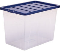 Fellowes Boîte de rangement BANKERS BOX, 64 L, transparent