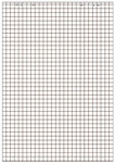 LANDRÉ bloc paperboard, 20 feuilles, quadrillé, 650 x 980 mm