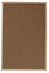 herlitz Tableau en liège, avec cadre en bois,