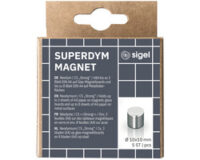 sigel Aimant néodyme cylindrique "Strong" C5, set de 50