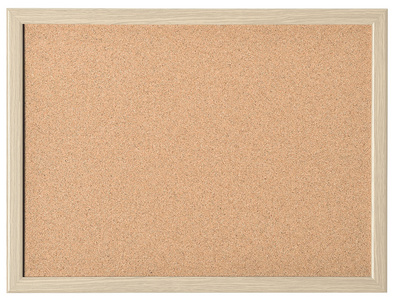 magnetoplan Tableau en liège avec cadre en bois, (L)600 x
