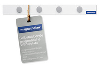 magnetoplan kit de barrettes magnétiques, 1000 x 50mm, blanc