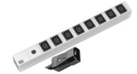 BACHMANN Multiprises 19" à 3 broches, 8 prises