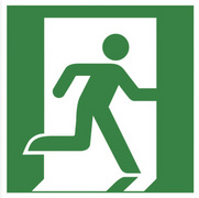 EXACOMPTA Plaque de signalisation "Évacuation droite