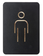 EUROPEL Pictogramme "WC hommes", noir
