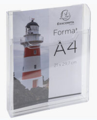 EXACOMPTA Distributeur de prospectus, A4 portrait, cristal