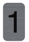 EXACOMPTA Plaque de signalisation chiffres "1", 25 x 44 mm