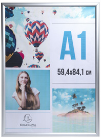 EXACOMPTA Cadre porte-affiche en aluminium, A1, argent