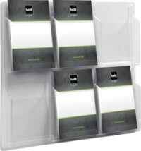 helit Porte-brochures mural "the clearly", transparent