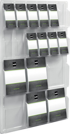 helit Porte-brochures mural "the clearly", 12x 1/3 A4 +