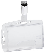 DURABLE Porte-badge, boîtier rigide, avec clip, 54 x 85 mm