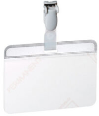DURABLE Porte-badge plastifié, avec clip, 90 x 54 mm