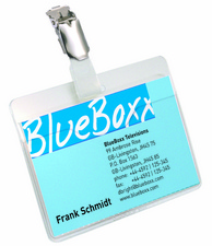 DURABLE Porte-badge, ouvert sur le haut, avec clip