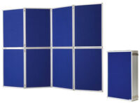 magnetoplan tableau de présentation, pliable, bleu