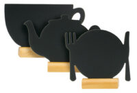 Securit Ardoise de table SILHOUETTE MINI "MIX-3