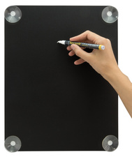 Securit Ardoise de fenêtre, A4, noir