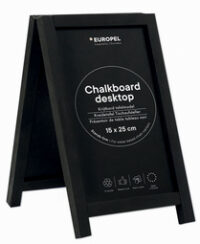 EUROPEL Ardoise de table, mini, noir