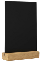 EUROPEL Ardoise de table, A6 portrait, chêne