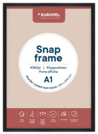 EUROPEL Cadre porte-affiche premium+, A4, noir