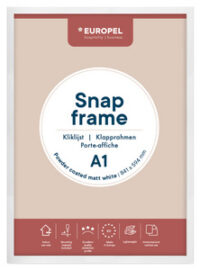 EUROPEL Cadre porte-affiche premium+, A1, blanc