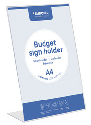 EUROPEL Porte-visuel Budget, A5 portrait, incliné