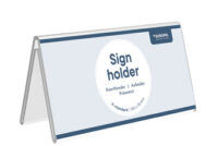 EUROPEL Porte-nom de table, 210 x 100 mm, en forme de toit