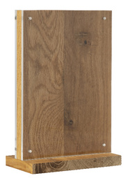 EUROPEL Présentoir de table Deluxe, A6 portrait, socle bois
