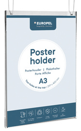 EUROPEL Porte-affiche, A4 portrait, transparent