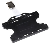 EUROPEL Porte-badge, ouvert, avec clip, 54 x 85 mm