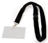 EUROPEL Porte-nom avec cordon textile, 90 x 60 mm