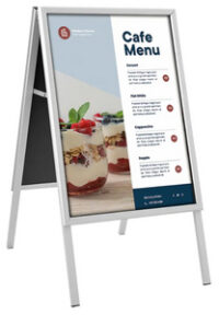 EUROPEL Panneau trottoir CLASSIC, B1, argent