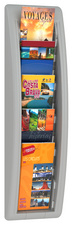 PAPERFLOW Porte-brochures mural Quick fit, 1/3 A4, gris