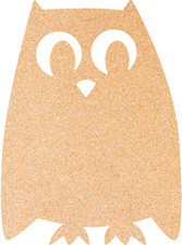 Securit Tableau mural en liège SILHOUETTE "Chouette