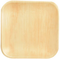 PAPSTAR Assiette en feuille de palme "pure", carré