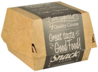 PAPSTAR Boîte à burger "pure", dimensions: 115 x 110 x 70 mm