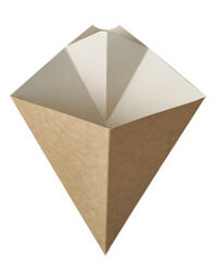 PAPSTAR Cornet à frites "pure", dimensions: 215 x 270 mm