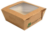 PAPSTAR Boîte à épicerie fine "pure", carré, 350 ml