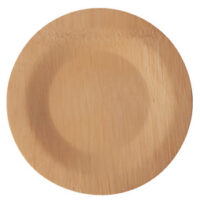 PAPSTAR Assiette en bambou "pure", sans compartiment, 180 mm
