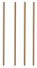 PAPSTAR Paille en papier "pure", 200 mm, brun