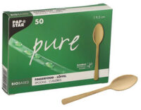 PAPSTAR Cuiller Fingerfood "pure", 95 mm, naturel