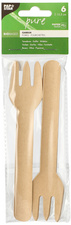 PAPSTAR Fourchette en papier "Pure", naturel