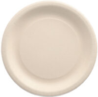 PAPSTAR Assiette en résidus agricoles "pure", rond, naturel