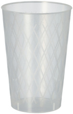 PAPSTAR Gobelet réutilisable, 0,25 l, translucide, 40 pièces