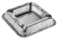 STARPAK Cendrier en aluminium, carré, par 10